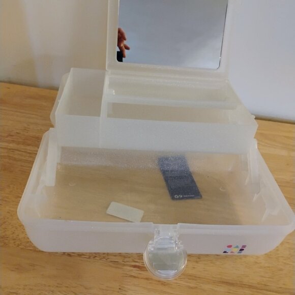 clear caboodle on the go girl makeup case sparkles sparkly - Picture 2 of 4